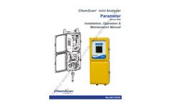 ChemScan mini Analyzer - Installation, Operation & Maintenance Manual