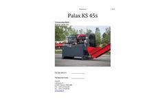 Palax - Model KS 45S - Firewood Processors Brochure