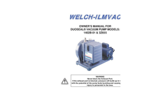 DuoSeal - Model 1402 - Vacuum Pumps Brochure