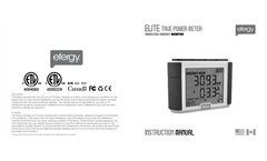 Elite Classic - Model ELC-CT-3PH - Wireless Energy Monitor Manual