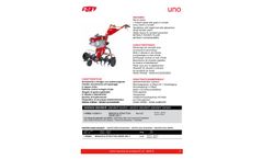 Model Uno - Motorhoe Brochure