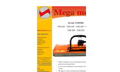Mega-Metal - Model UM 120 – UM 140 – UM 160 – UM 180 – UM 200 - Flail Topper Brochure