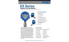 Aerionics - Model EX Series - Explosion Proof Gas Detectors Brochure