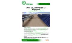 E16 - 1 Axis Multirow Solar Tracker Datasheet