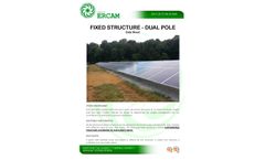 EF15 - 2 Poles Fixed Structure Solar Tracker Datasheet