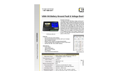 Eagle Eye - Model VGM-100 - Battery Ground Fault & Voltage Dual Monitor Brochure