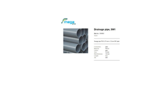 MegaGroup - Model SN1 - PVC Drainage Pipes Brochure