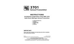 3701 Sensor/Transmitter – Instructions Manual