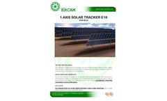 E16 1 Axis / 2 Panel Solar Tracker Datasheet