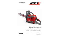 Mitox - Model 455CSX - Premium Petrol Chainsaw Brochure