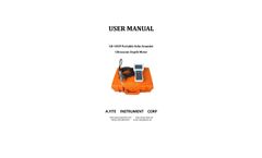 A-Yite - Model GE-103P - Portable Ultrasonic Echo Sounder Depth Meter Brochure