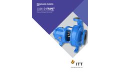 Goulds I-Frame - Model 3196 - Process Centrifugal Pump Brochure