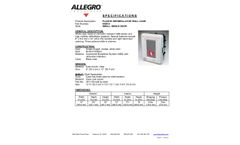 Allegro - Model 9801-88 T-101 - Plastic Defibrillator Wall Case Brochure