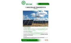 E16 1 Axis / 3 Panel Solar Tracker Datasheet