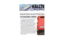 Halltech - Model HT-2000 - Battery Backpack Electrofisher - Brochure
