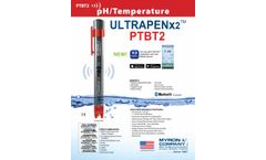 Myron L - Model Ultrapenx2 PTBT2 - Bluetooth Enabled pH and Temperature Pen - Datasheet