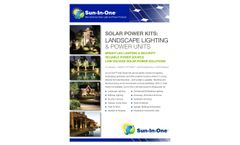 Sun-In-One - Low Voltage Landscape Lighting & Power Units - Brochure