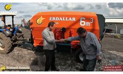 6m3 horizontal feed mixer with double auger
