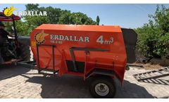 4m3 double auger horizontal feed mixer