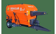 ERDALLAR - Model MAK-8-22 - 8M3 HORIZONTAL FEED MIXER WITH DOUBLE AUGER