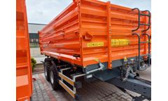 ERDALLAR - Model TND-80-23 - 8 TON TANDEM AXLE 3 SIDES TIPPING TRAILER