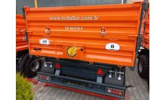 ERDALLAR - Model TND-80-23 - 8 TON TANDEM AXLE 3 SIDES TIPPING TRAILER