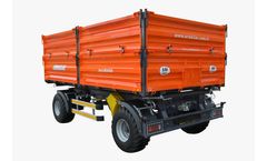 ERDALLAR - Model DNR-100-23 - 10 TON ROTATING AXLE 3 SIDES TIPPING TRAILER