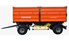 ERDALLAR - Model DNR-120-23 - 12 TON ROTATING AXLE 3 SIDES TIPPING TRAILER