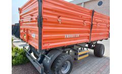 ERDALLAR - Model DNR-150-23 - 15 TON ROTATING AXLE 3 SIDES TIPPING TRAILER