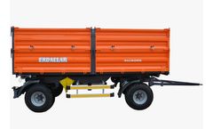 ERDALLAR - Model DNR-180-23 - 18 TON ROTATING AXLE 3 SIDES TIPPING TRAILER