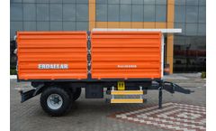 ERDALLAR - Model RMK-50-13 - 5 TON SINGLE AXLE 3 SIDES TIPPING TRAILER