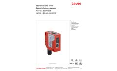 Leuze - Model ODS9L1.8/LAK-650-M12 - Optical Distance Sensor Datasheet