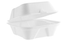 Vegware - Model B005 - 5in Bagasse Burger Box