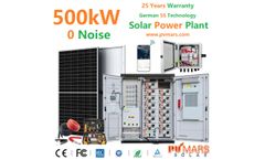 PVMars - Model 0.5MW 500kVA - Off Grid Solar System for Commercial Plant