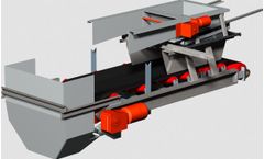WOHWA - Industrial-Duty Weigh Belt Feeder with Discharge Gate including Water Drainage