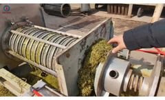 Straw Dewatering Machine | Solid-Liquid Separation for Corn Stalk | Grass - Video