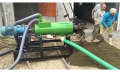 Pig Manure Dewatering Machine | Pig Waste Processing - Video
