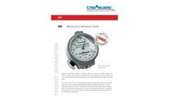 Bareiss - Model HP - Analog Durometer | Shore Durometer Hardness Tester | Rubber & Plastic Hardness Tester Brochure