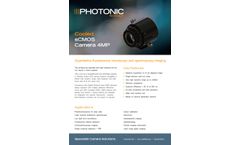 Photonic Science - Cooled sCMOS Camera Datasheet