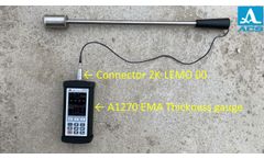 EMA thickness gauge A1270 - high temperature measurement - Video