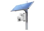 LINOVISION - Model GO SOLO P8 - 4G LTE Solar Power Camera Kit with 4K AI Smart Dual-Lens Panoramic Camera