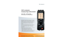 Testo - Model 0563 0002 20 - Smart Probes AC & Refrigeration Test Kit - Brochure