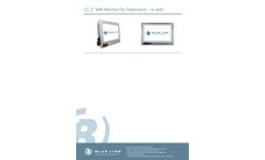 Blue Line - 21.5 Inch HMI Monitor for Cleanroom ??? in Wall Datasheet