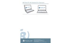 Blue Line - HMI Panel PC with Keyboard for Cleanroom Datasheet