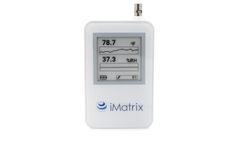 iMatrix - Model NEO-1D - Wireless Temperature and Humidity Sensor with Display and Data Logging