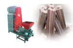 Wood Sawdust Briquette Machine | Rice Husk Charcoal Briquette Machine - Video