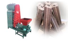 Wood Sawdust Briquette Machine | Rice Husk Charcoal Briquette Machine - Video