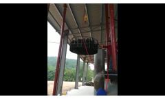 Carbonization furnace for producing charcoal briquettes | Natural wood charcoal carbonizer machine - Video