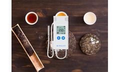 Tea temperature humidity data logger with the probe