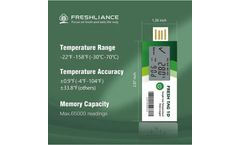 LCD USB temperature data logger for cold chain